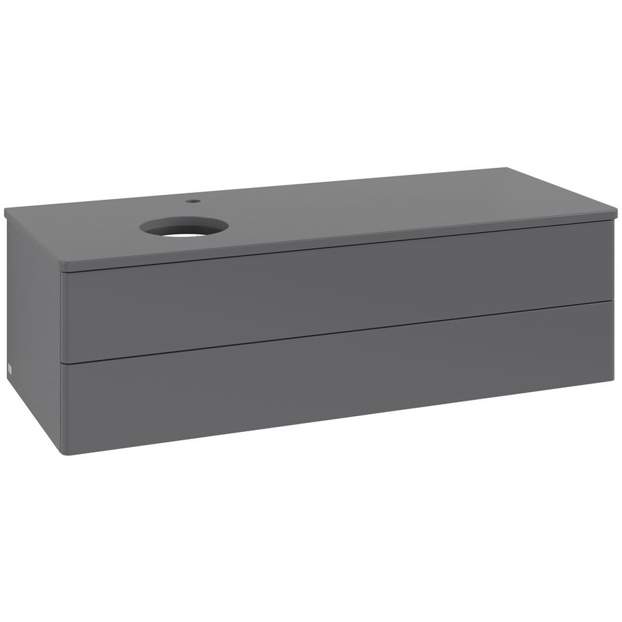 Wastafelonderkast Antao 1200x360x500mm Antr. Matt Lacquer K22050GK
