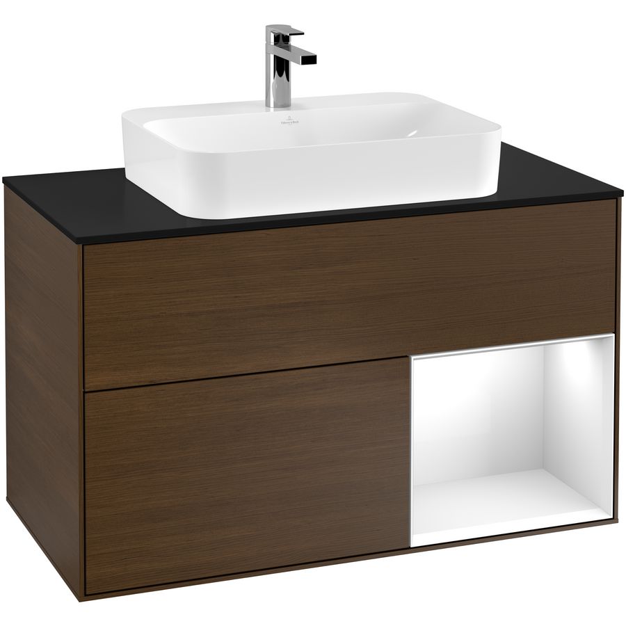 Wastafelonderkast Finion 1000x603x501mm W.Veneer F372GFGN