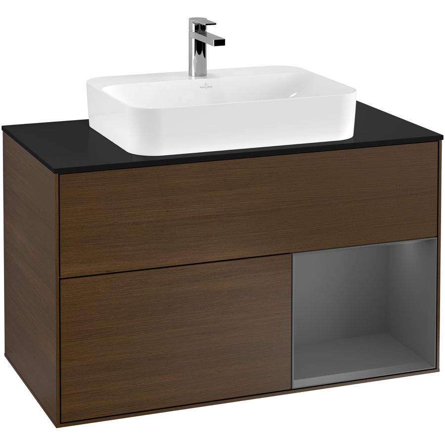 Wastafelonderkast Finion 1000x603x501mm W.Veneer F372GKGN