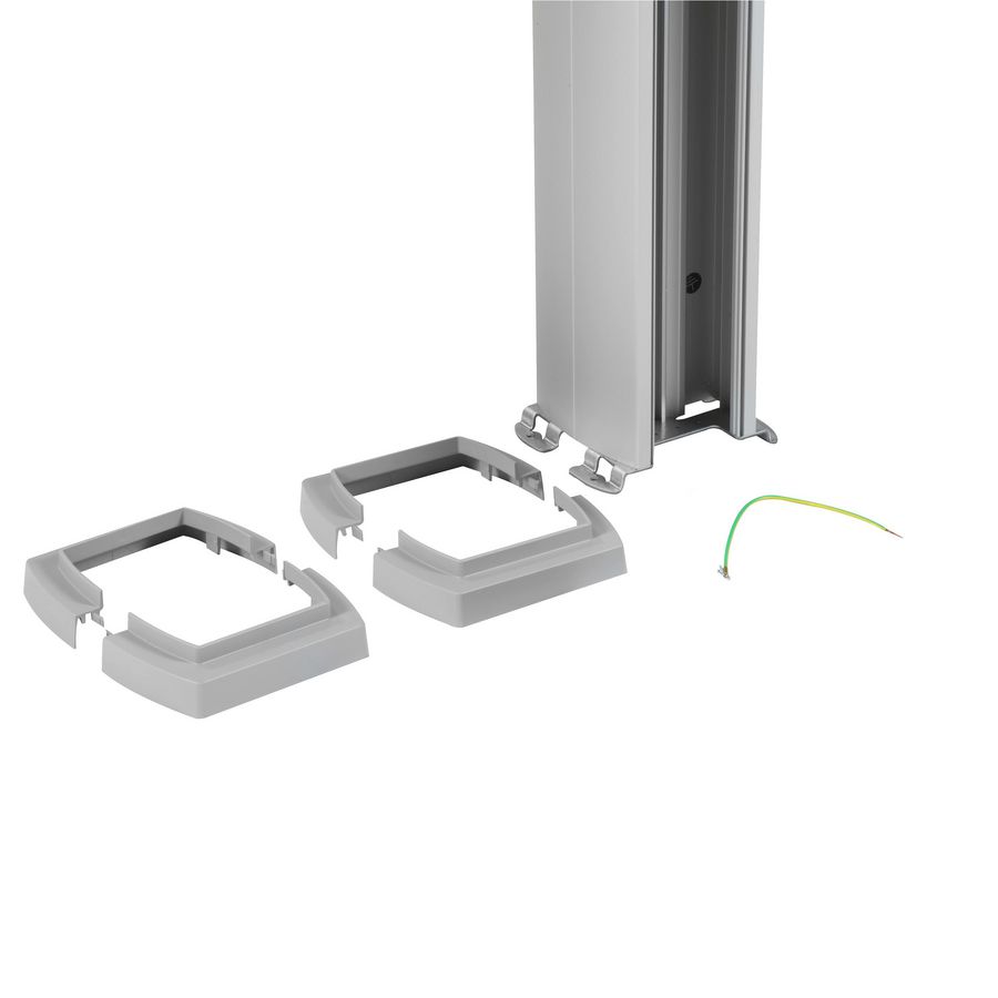 Energiezuil 2 compartiment 80mm 3,90M Aluminium DA