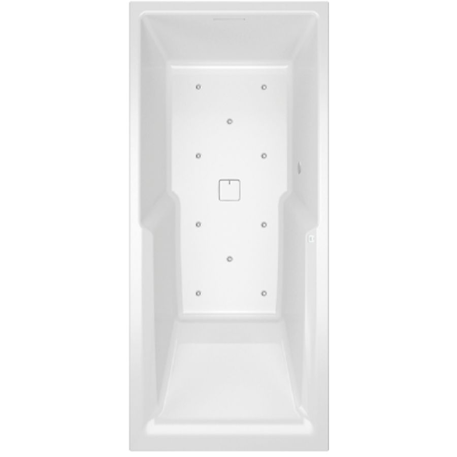Whirlpool Still Shower Rihopool 180x80cm systeem AIR rechts hoogglans wit
