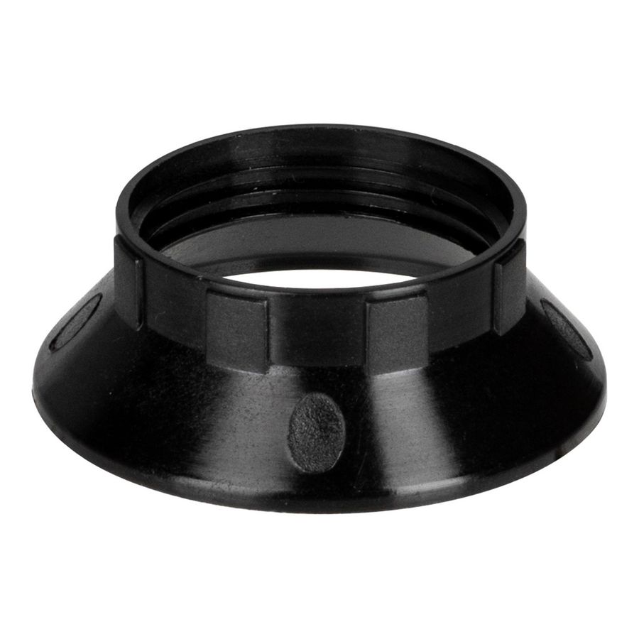 Schroefring E14 lamphouder thermopl. 43x15mm zwart VVE=10
