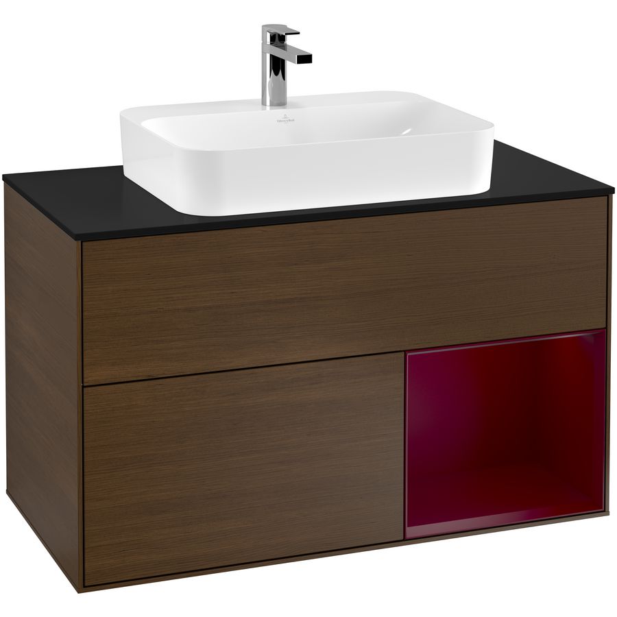 Wastafelonderkast Finion 1000x603x501mm W.Veneer F372HBGN