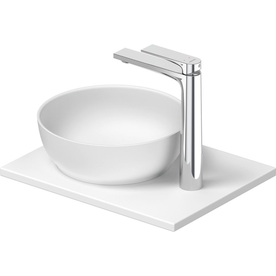 SIVIDA #268022 wastafelblad incl. opzetkom wit zijdemat 410mm