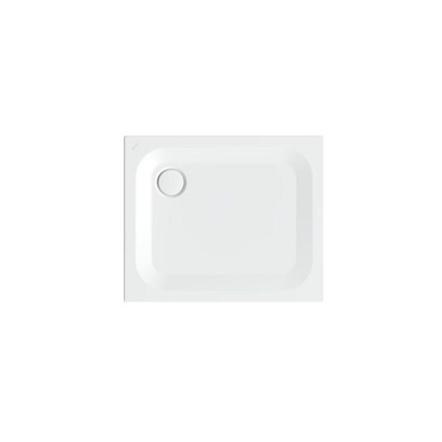 Douchebak geglazuurd staal BetteUltra 900x750x25mm wit AS antislip Sense afvoer Ø90mm