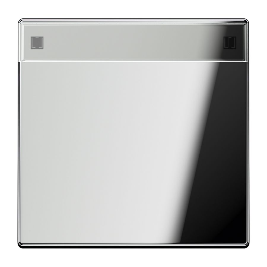 Schakelwip LS-glans chroom met tekstvenster VVE=10