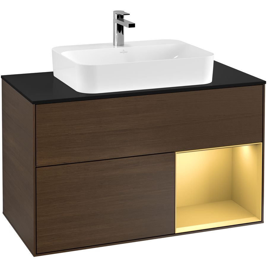 Wastafelonderkast Finion 1000x603x501mm W.Veneer F372HFGN