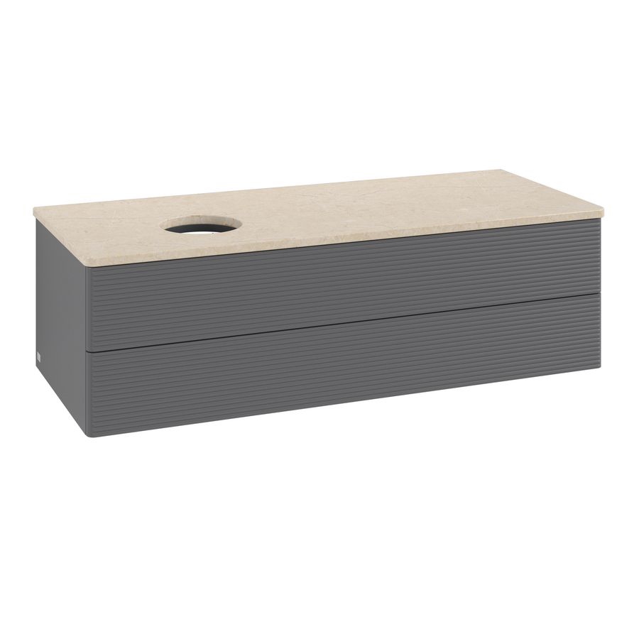 Wastafelonderkast Antao 1200x360x500mm Antr. Matt Lacquer K22113GK