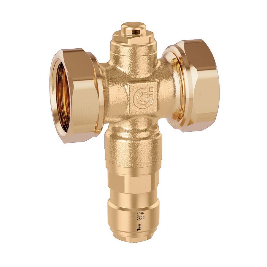 Vorstbeveiligingsklep iStop 1" knelkoppeling x 1"bt.dr.