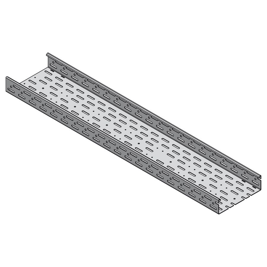 Lengte a 3m. Kabelgoot geperforeerd 200x60mm sendzimir verzinkt