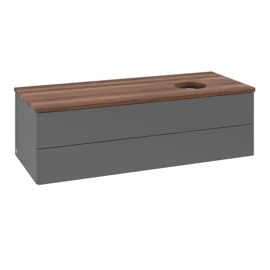 Wastafelonderkast Antao 1200x360x500mm Antr. Matt Lacquer K23012GK