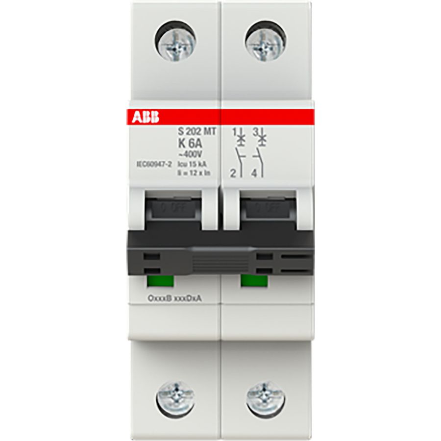 Installatieautomaat S200MT 2P K6 10kA Tractie