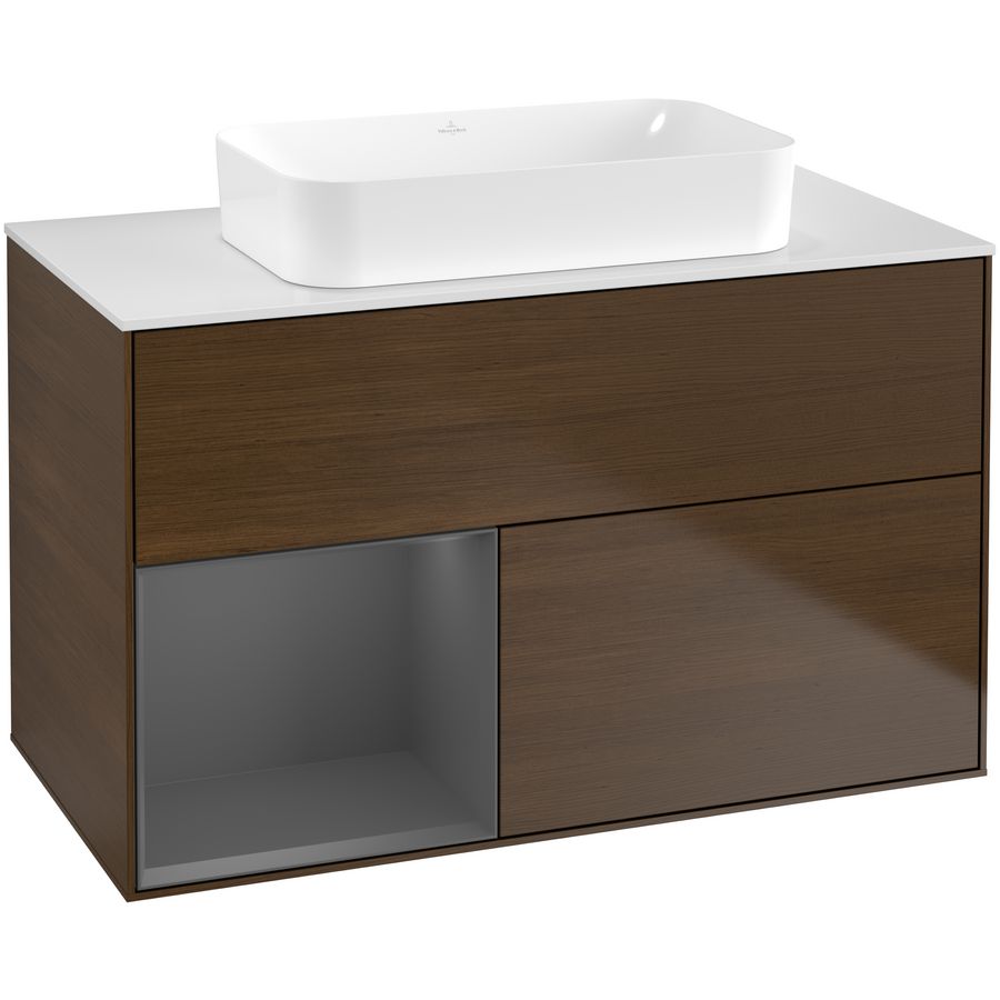 Wastafelonderkast Finion 1000x603x501mm W.Veneer F651GKGN