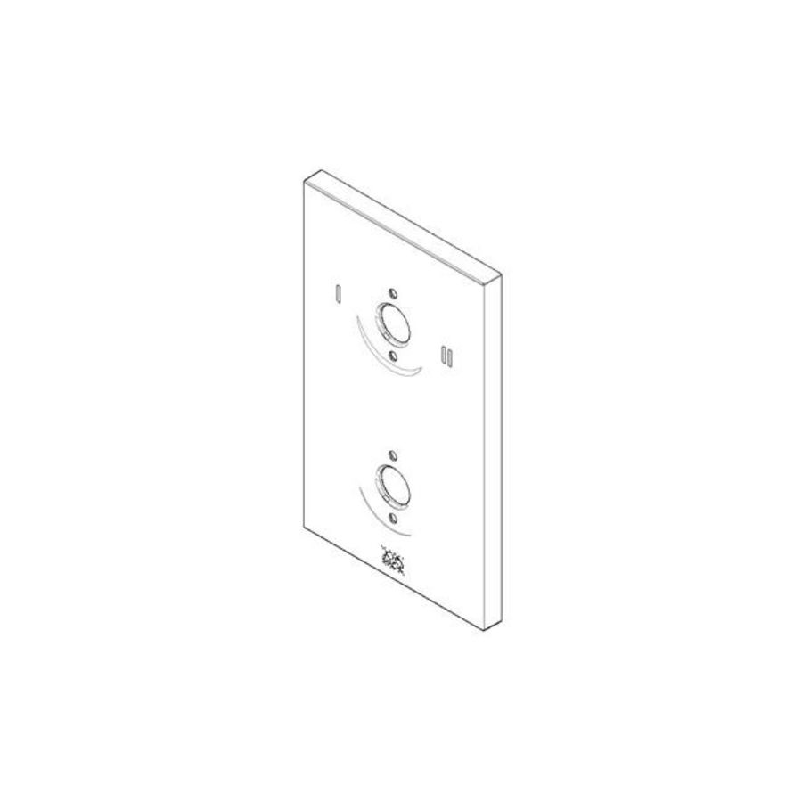 Rozet symbolen VS 90x150x9mm chr
