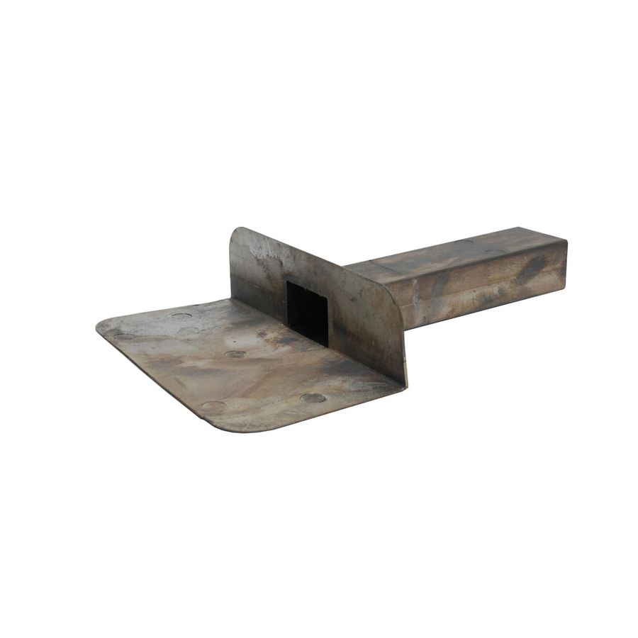 Loden kiezelbak gegoten U 60x80mm 90° lengte 450mm