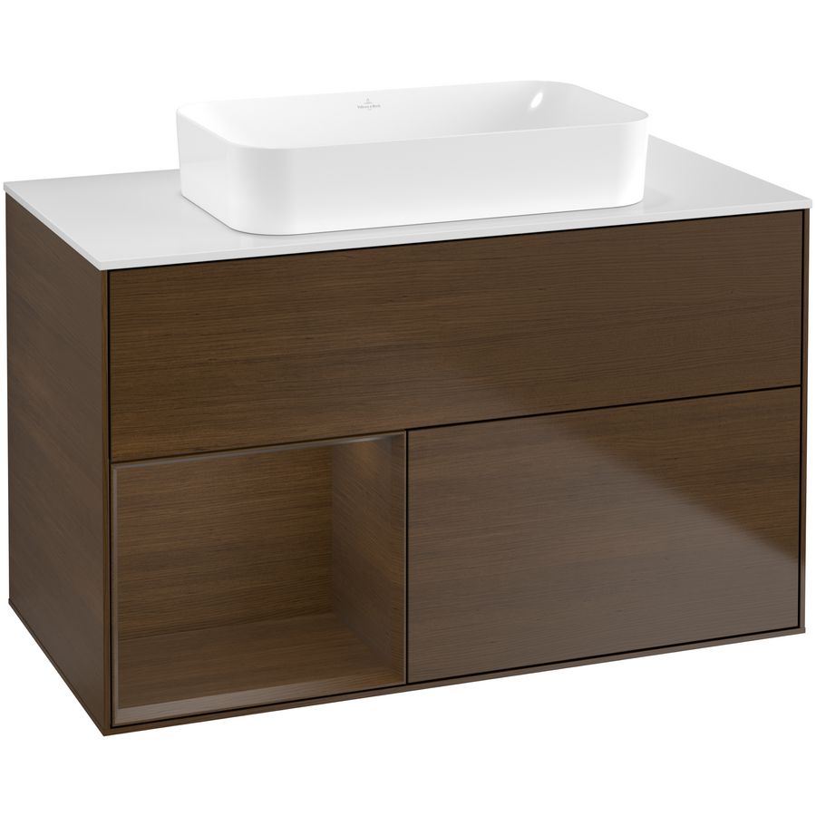 Wastafelonderkast Finion 1000x603x501mm W.Veneer F651GNGN