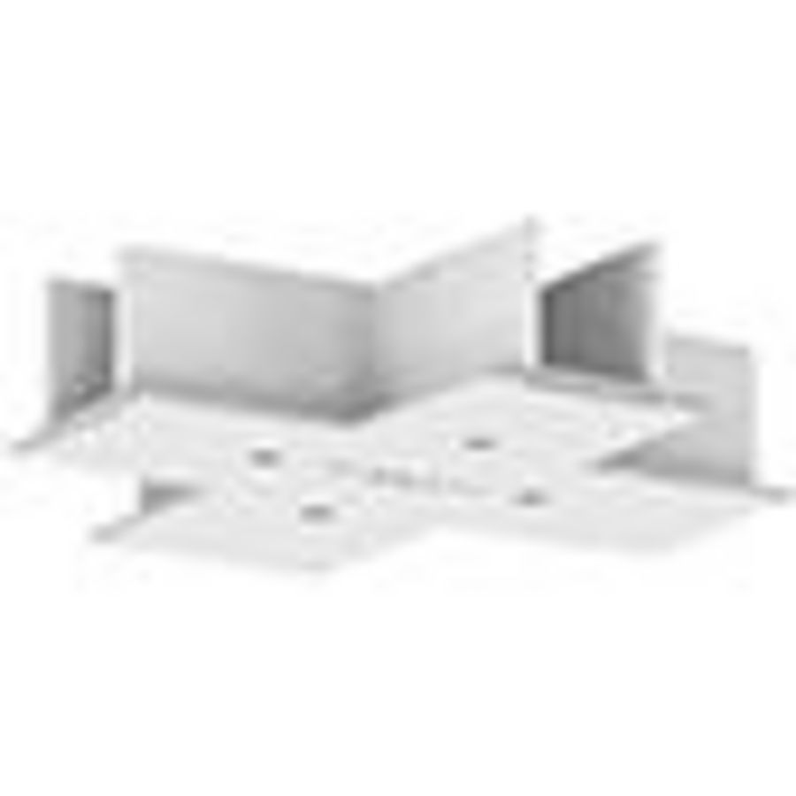 Afdekking voor X-voeding inbouw rail