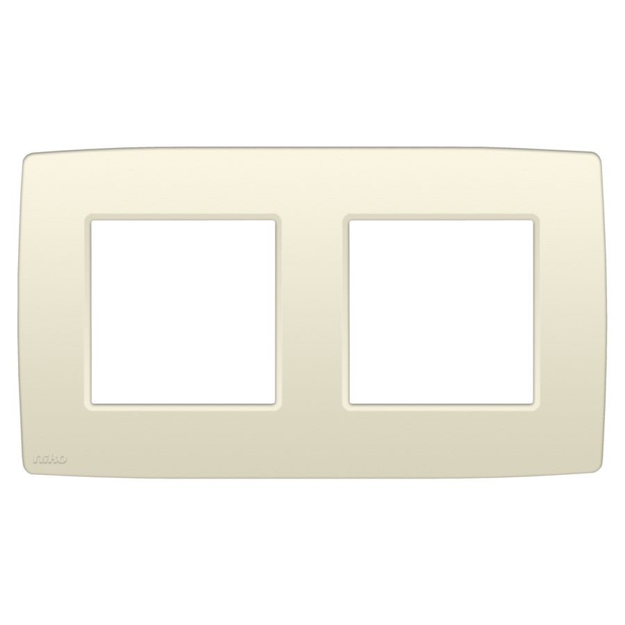 2-voudige afdekplaat hoh 71mm Original cream