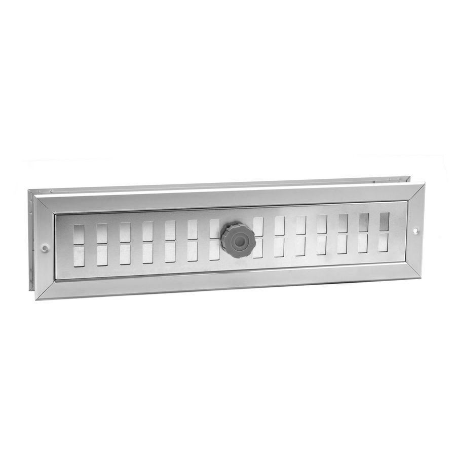 ALU deurrooster afsluitbaar 470x121mm