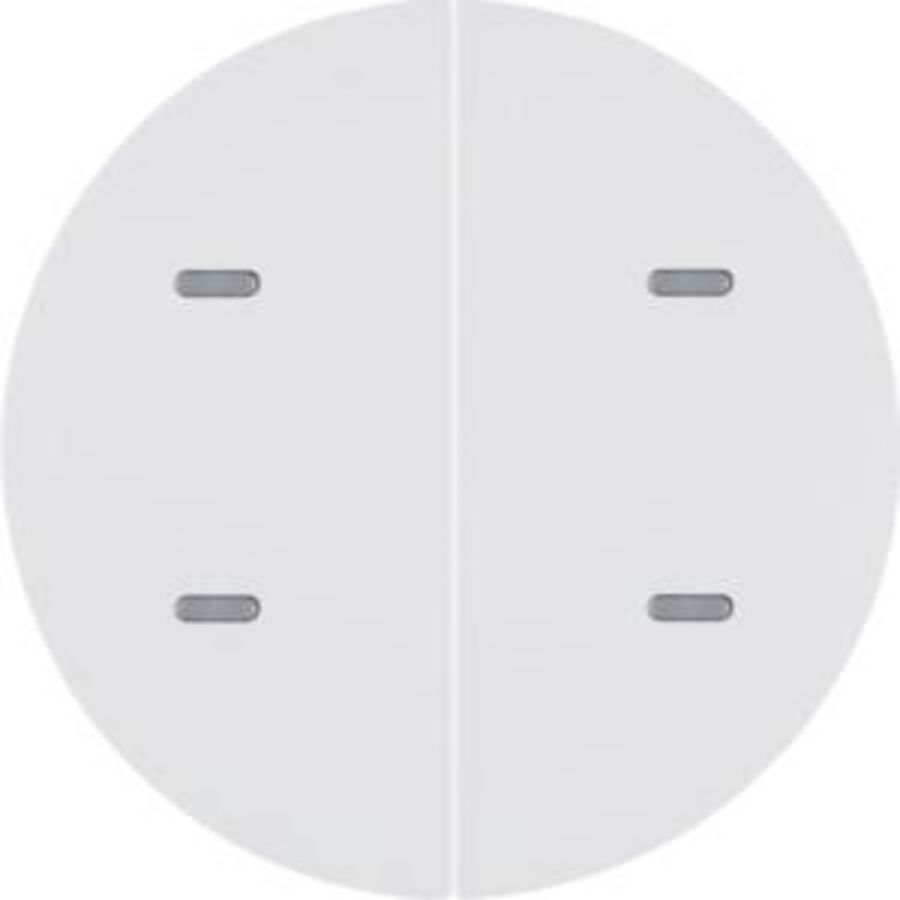 Drukknop opzetmodule 2-v R polarwit