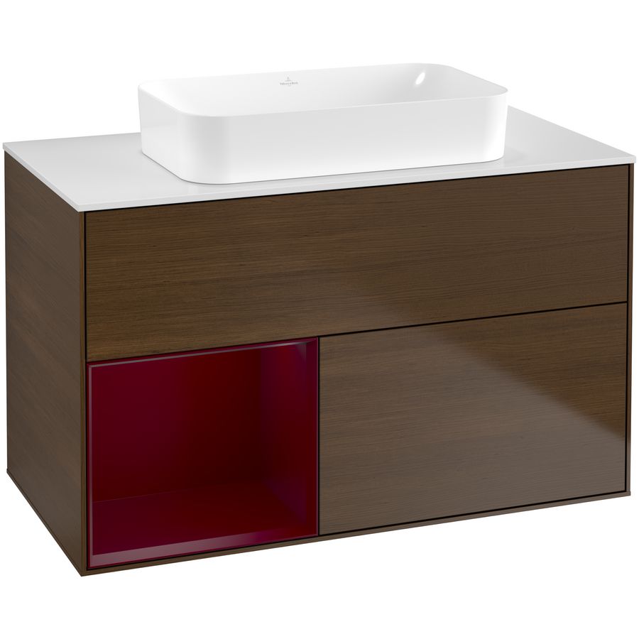 Wastafelonderkast Finion 1000x603x501mm W.Veneer F651HBGN