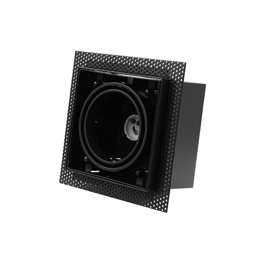 Inbouw/trimless armatuur 1x AR70 verstelbaar zwart