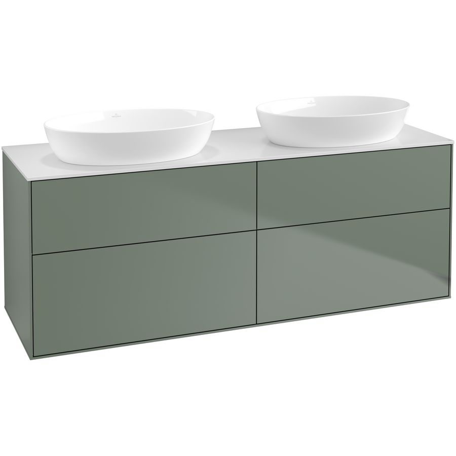 Wastafelonderkast Finion 1600x603x501mm Olive Matt Lacquer GA8100GM