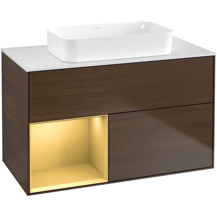 Wastafelonderkast Finion 1000x603x501mm W.Veneer F651HFGN