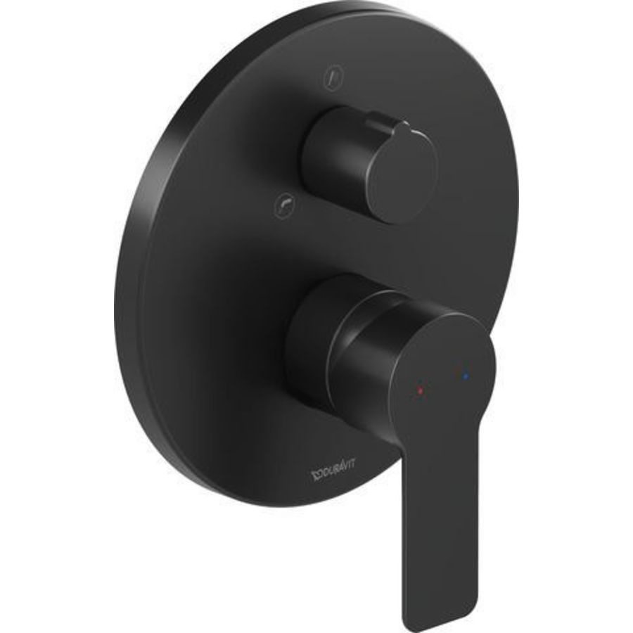 badmengkraan 1-hendel inbouw zwart mat DC5210012046