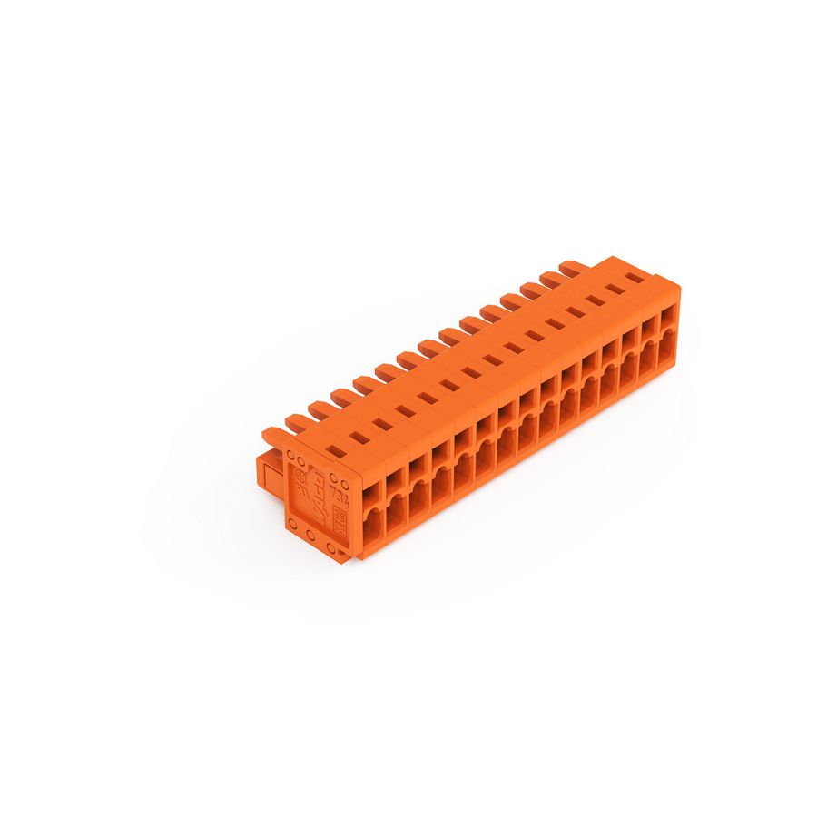 1-draads FE steker 1,5mm² oranje 734-215 VVE=25