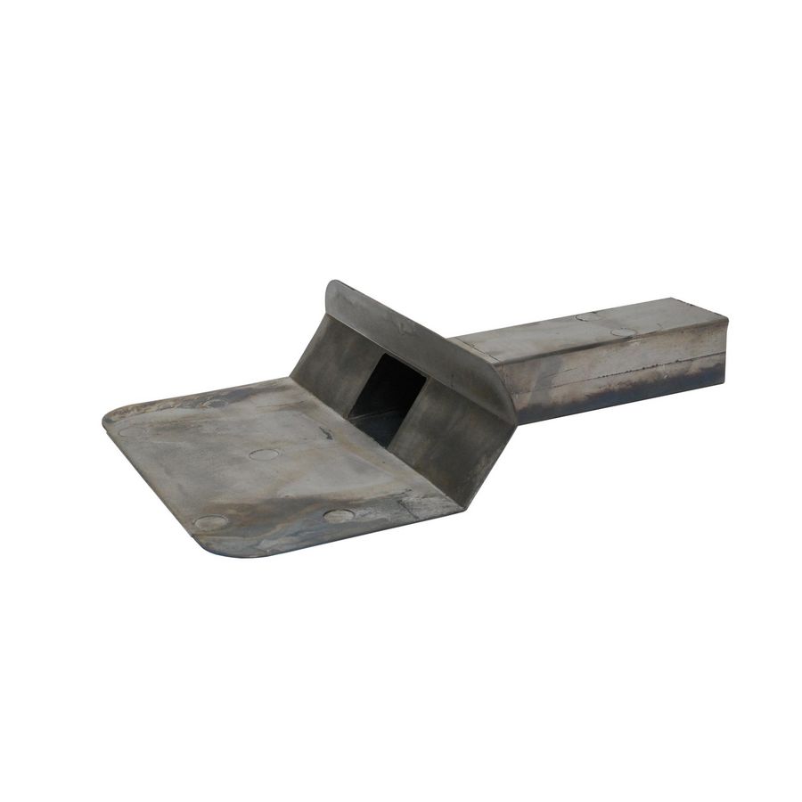 Loden kiezelbak gegoten U 60x80mm 45° lengte 450mm