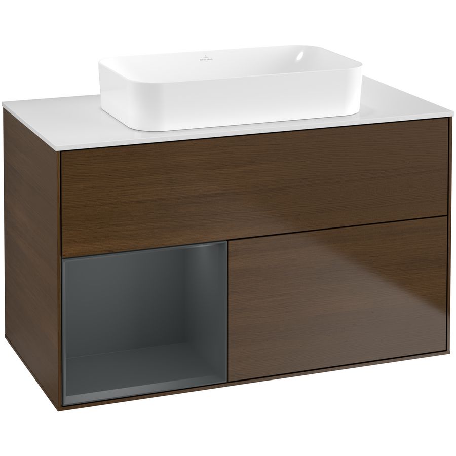 Wastafelonderkast Finion 1000x603x501mm W.Veneer F651HGGN