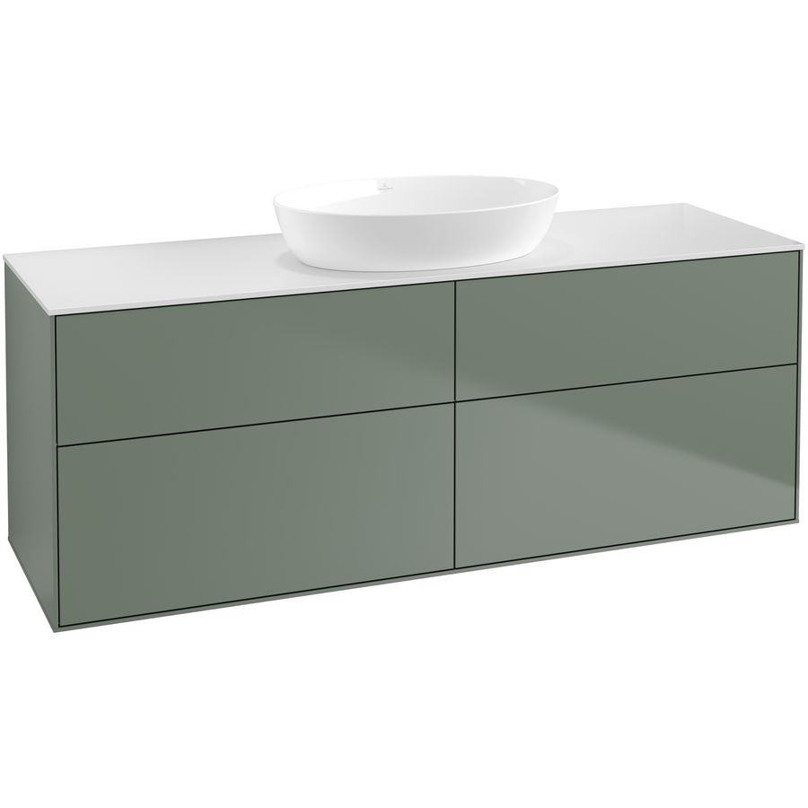 Wastafelonderkast Finion 1600x603x501mm Olive Matt Lacquer GA9100GM