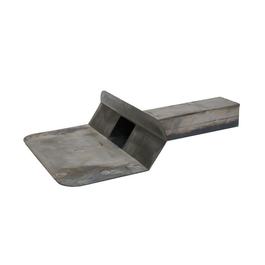 Loden kiezelbak gegoten U 60x100mm 45° lengte 450mm