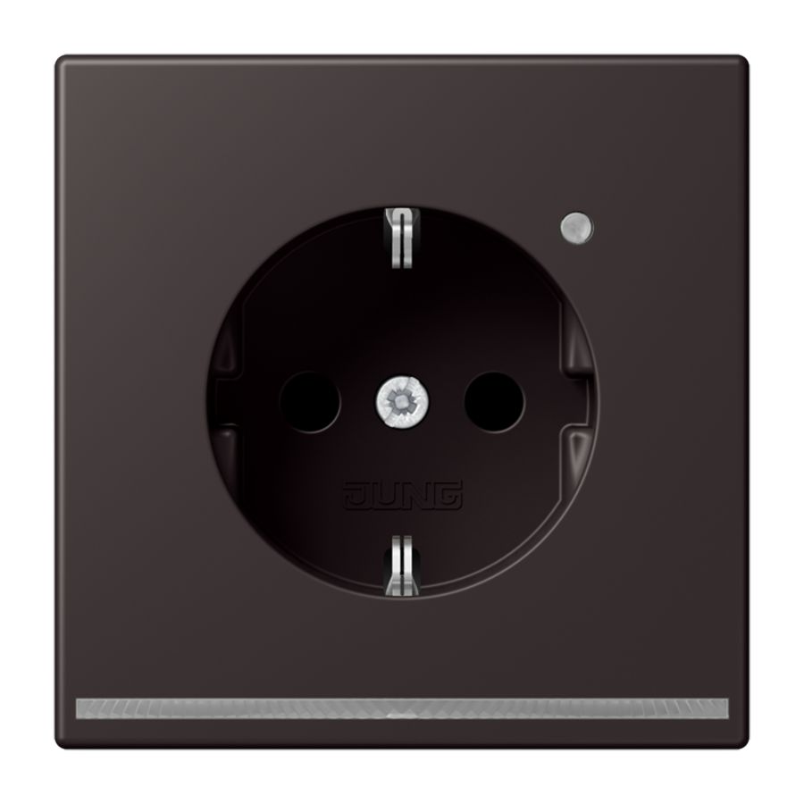 Wandcontactdoos LS-Dark met LED en lichtsensor