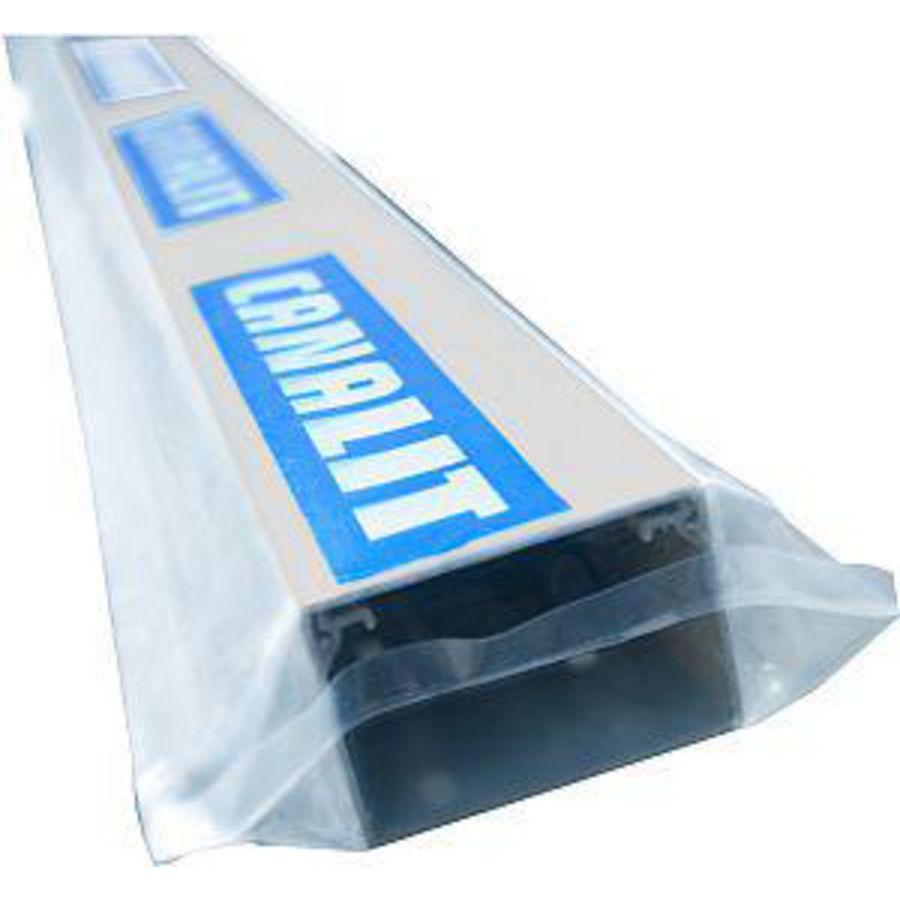 Lengte a 2m. kabelkanaal 130x60mm grijs folieverpakt