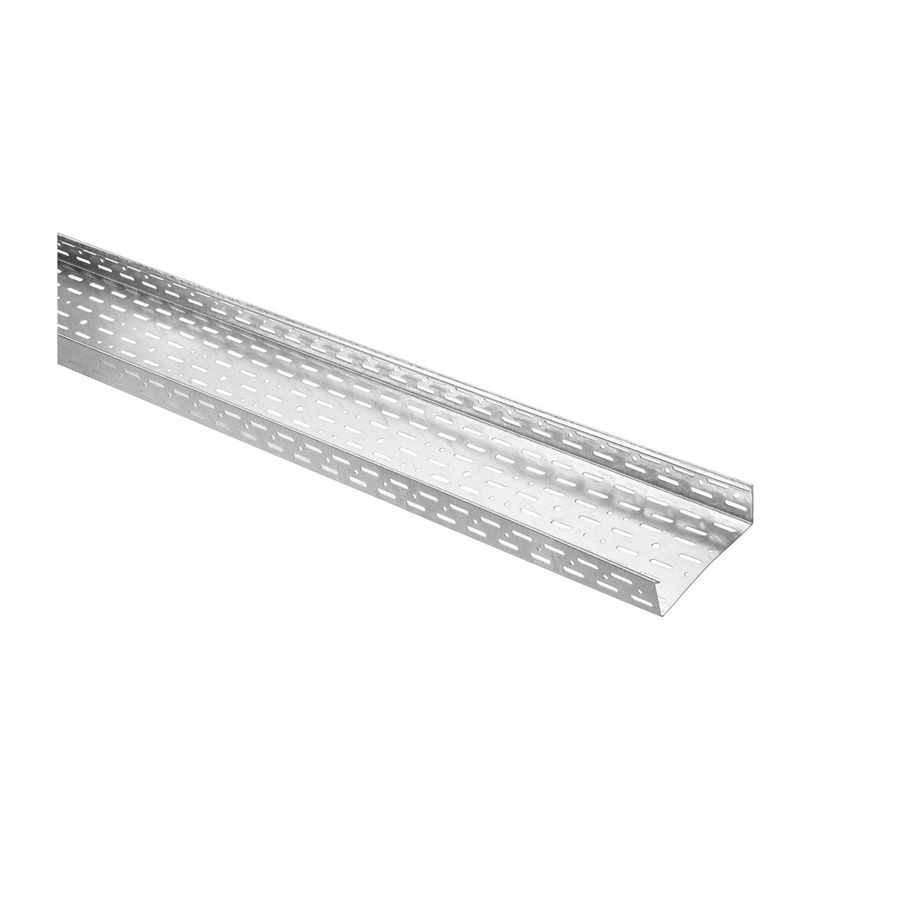 Lengte a 3m. Kabelgoot geperforeerd 100x60mm sendzimir verz
