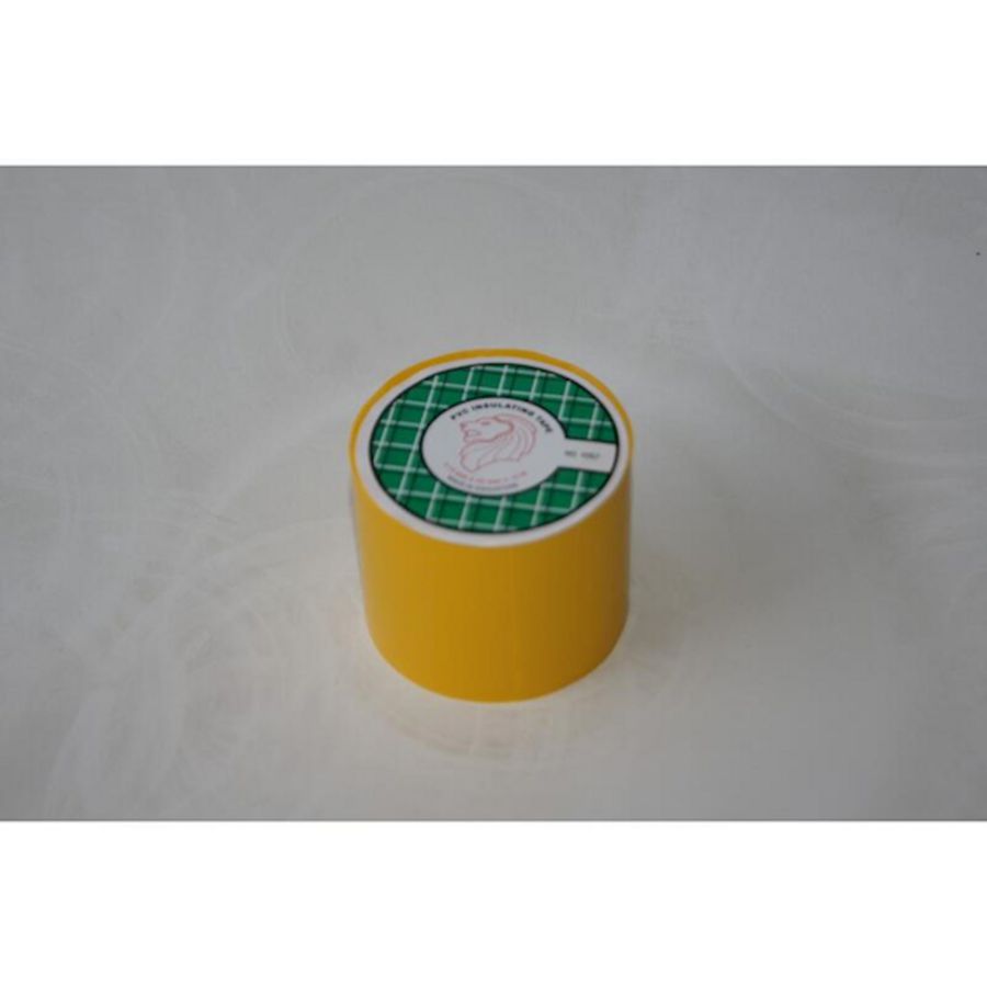 Isolatietape PVC 50mm geel rol a 10m.