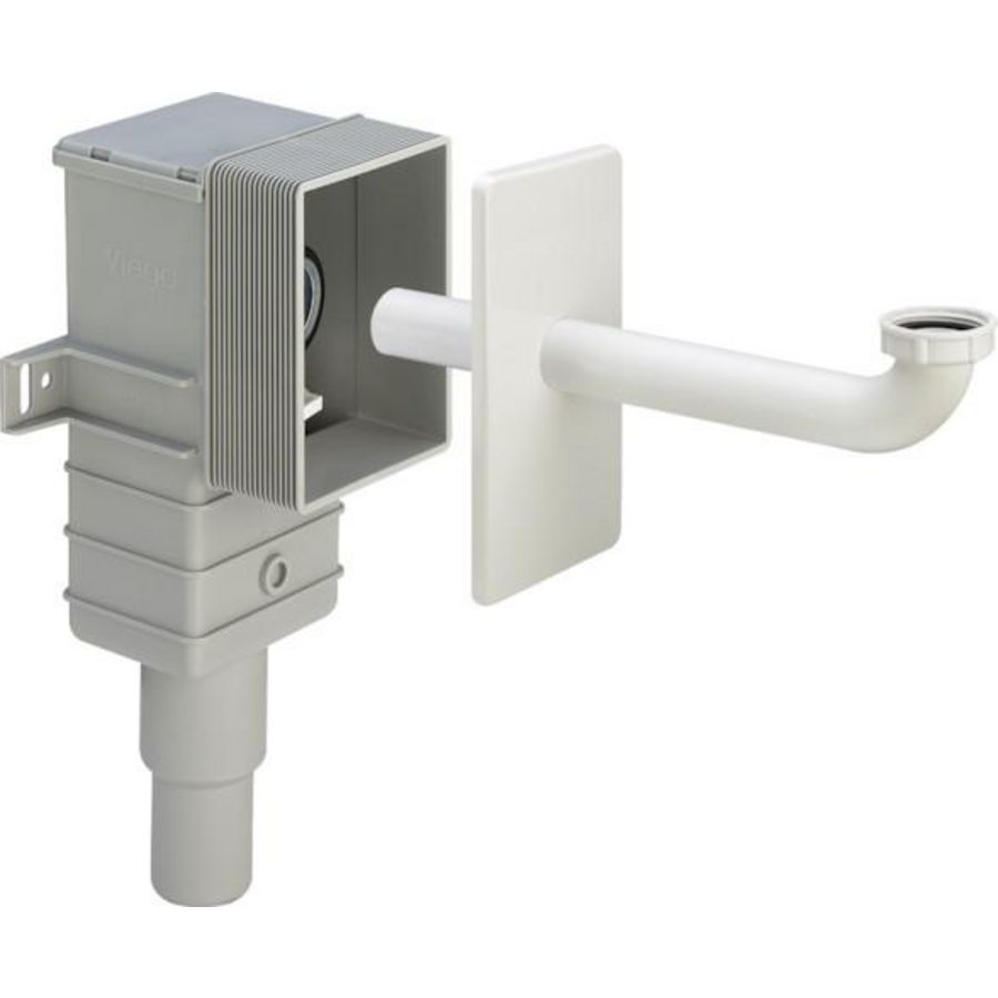 Sifon 1 1/4x50/40 kunststof/design-weiss