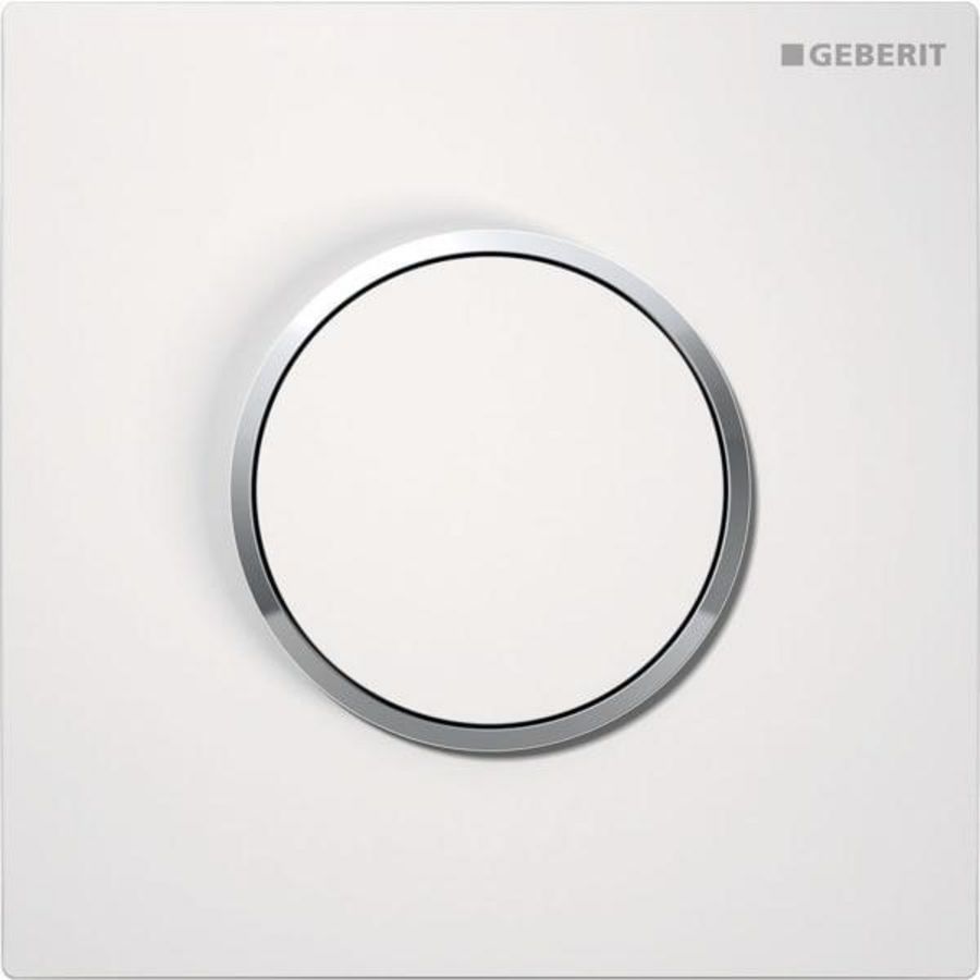 Onderdeel plaat pneumatisch type 10 ROUND wit/chroom/wit