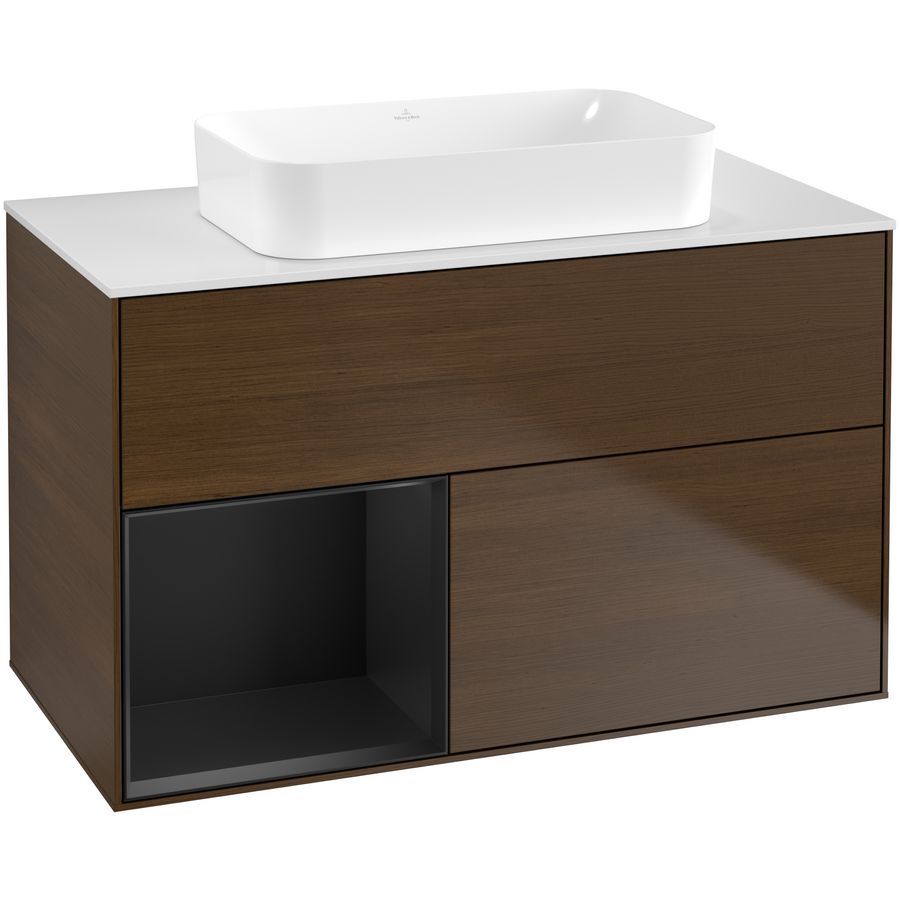 Wastafelonderkast Finion 1000x603x501mm W.Veneer F651PDGN