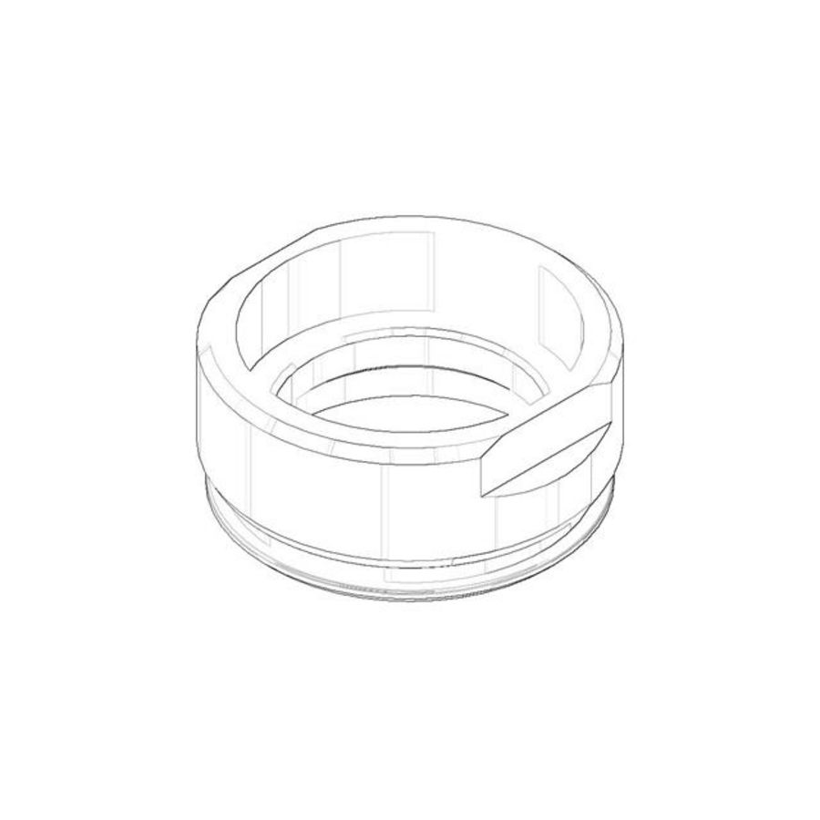 Kapje 35x16mm Mat Wit 092102141-10