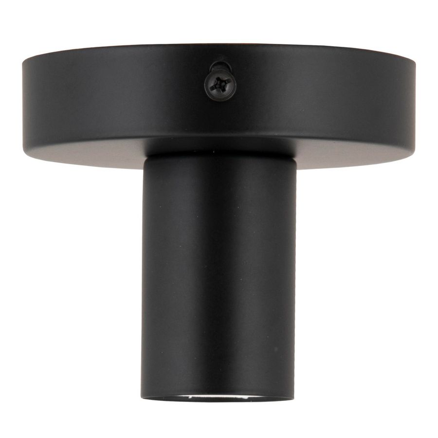 Plafond/Wandlamp metaal S E27 85x100mm CLII Zwart