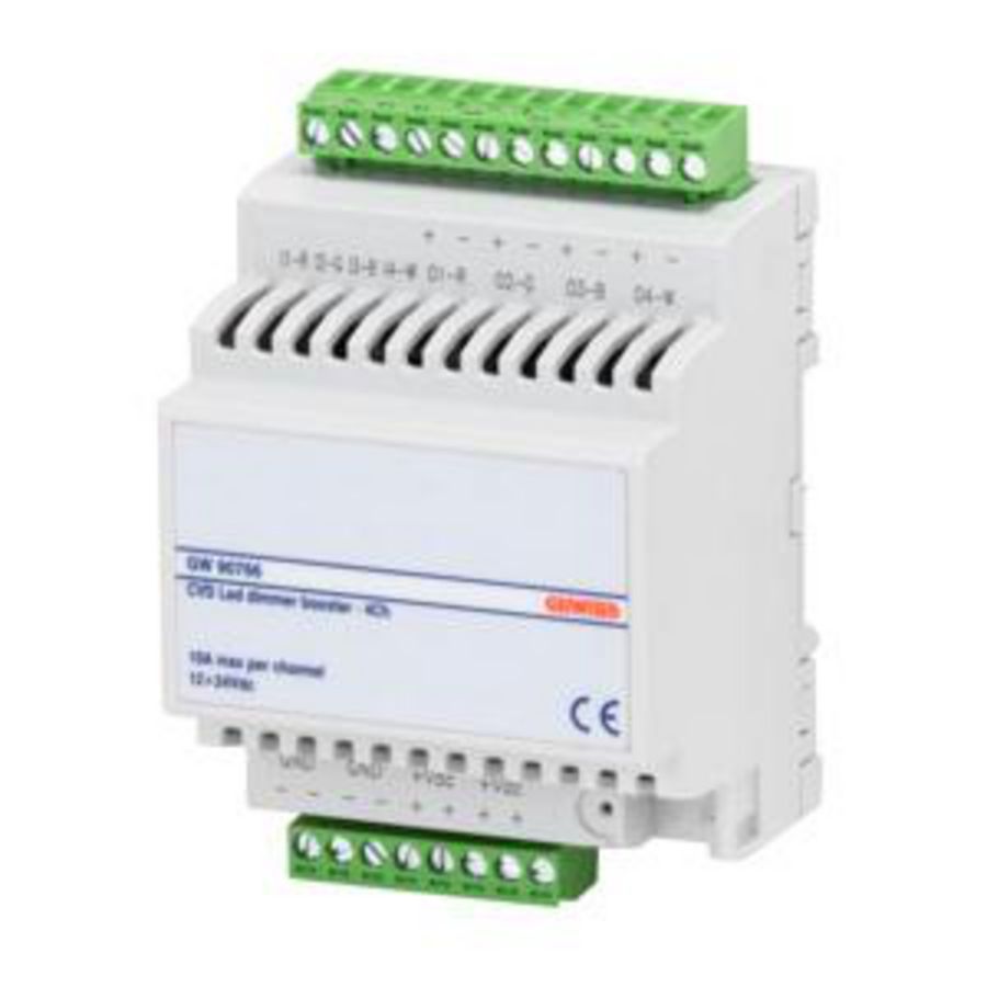 BOOSTER CVD LED-DIMMERAANDRIJVINGEN-4 x 10 A-IP20-4 MODULE