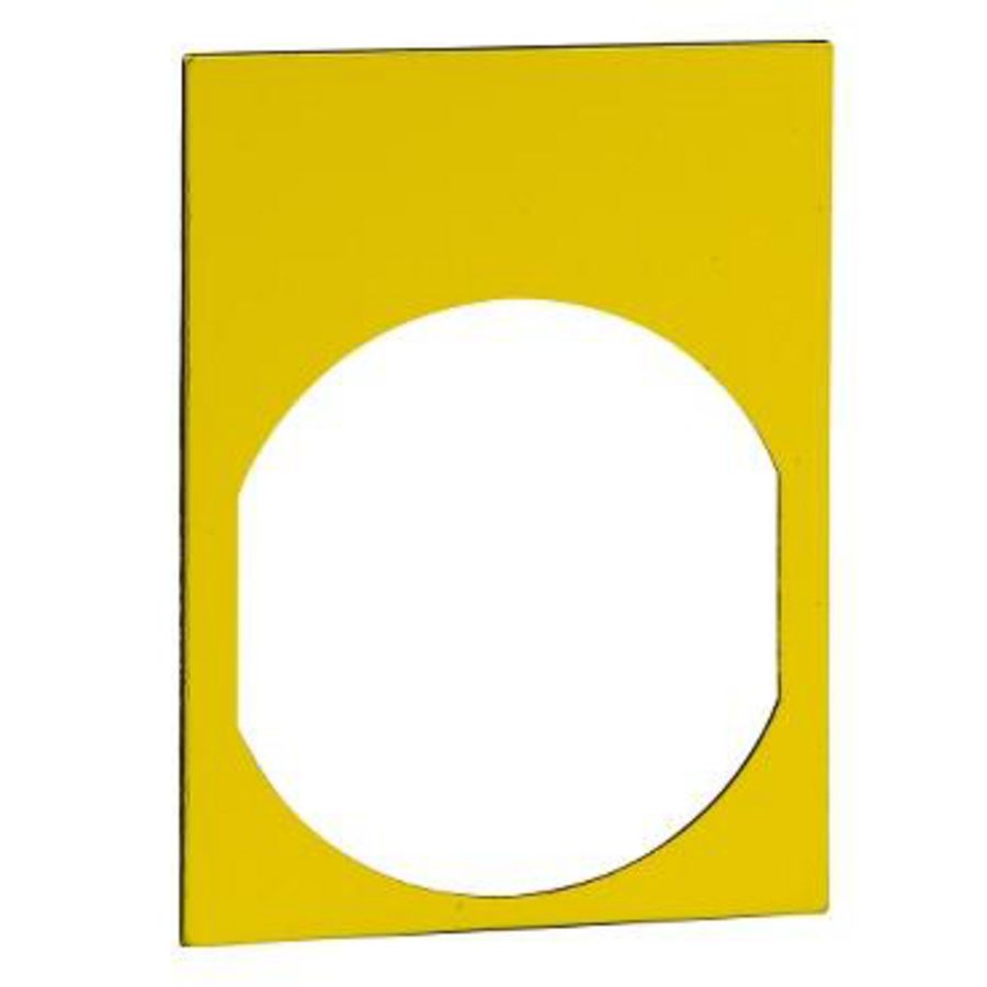 Etiket 30x40mm Zwarte markering Geel Harmony XB4/XB5 VVE=10