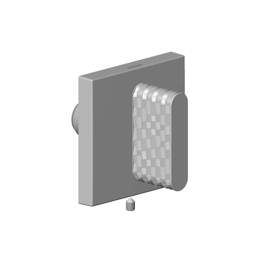Greep inbouw wand Cold ovaal trap 60x60x40mm Dark plat.geb