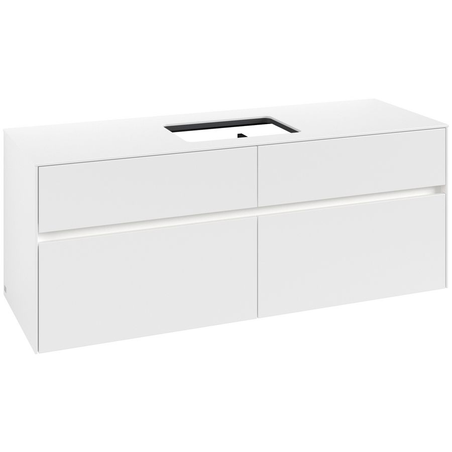 Wastafelonderkast Collaro 1400x548x500mm Wh.Matt C116B0MS