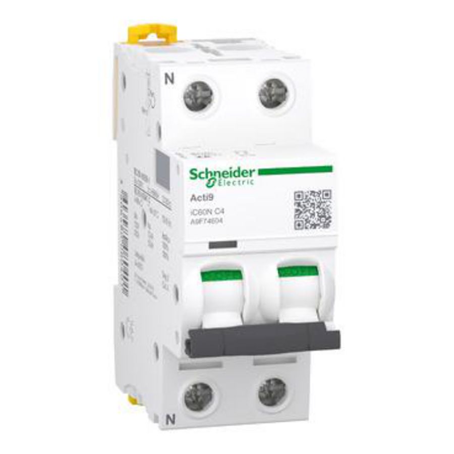 Installatieautomaat 1-polig + Nul In= 4A C-karakteristiek iC60N