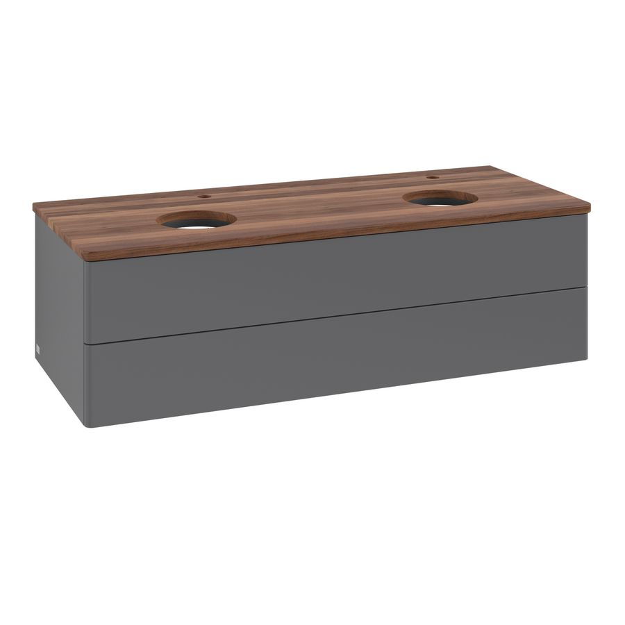 Wastafelonderkast Antao 1200x360x500mm Antr. Matt Lacquer K24052GK