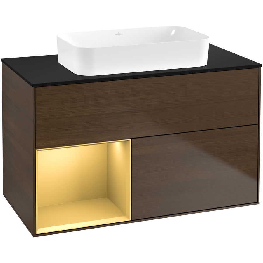 Wastafelonderkast Finion 1000x603x501mm W.Veneer F652HFGN